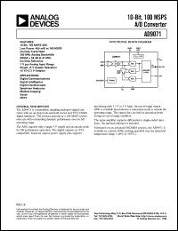 datasheet for AD9071 by Analog Devices