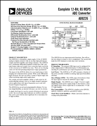 datasheet for AD9226 by Analog Devices