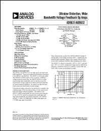 datasheet for AD9631 by Analog Devices