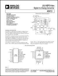 datasheet for AD9701 by Analog Devices
