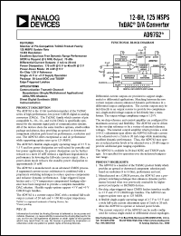 datasheet for AD9762 by Analog Devices