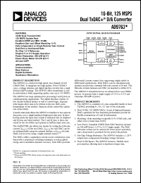 datasheet for AD9763 by Analog Devices