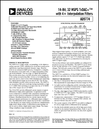 datasheet for AD9774 by Analog Devices