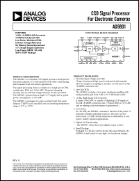 datasheet for AD9801 by Analog Devices