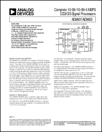 datasheet for AD9805 by Analog Devices