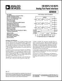 datasheet for AD9884A by Analog Devices