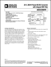 datasheet for ADDC02808PB by Analog Devices