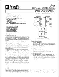datasheet for ADG411 by Analog Devices