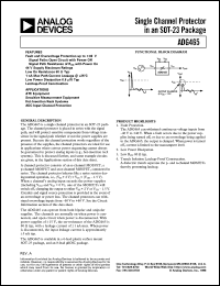 datasheet for ADG465 by Analog Devices