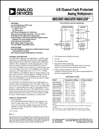 datasheet for ADG508F by Analog Devices