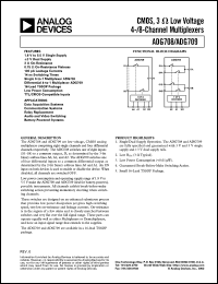 datasheet for ADG708 by Analog Devices