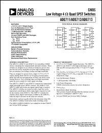 datasheet for ADG712 by Analog Devices