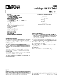 datasheet for ADG719 by Analog Devices