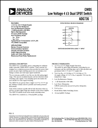 datasheet for ADG736 by Analog Devices