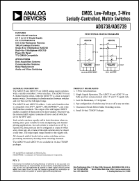 datasheet for ADG738 by Analog Devices