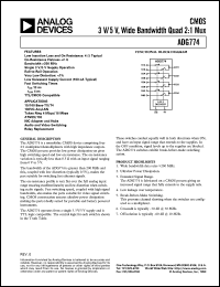datasheet for ADG774 by Analog Devices