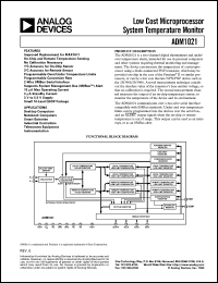 datasheet for ADM1021A by Analog Devices