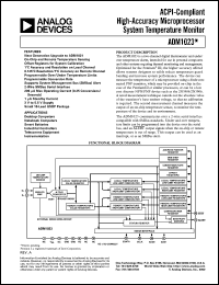 datasheet for ADM1023 by Analog Devices
