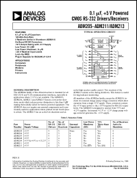datasheet for ADM206 by Analog Devices