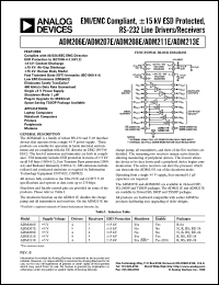 datasheet for ADM206E by Analog Devices