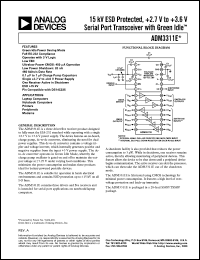datasheet for ADM3311E by Analog Devices