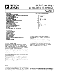 datasheet for ADM3491 by Analog Devices