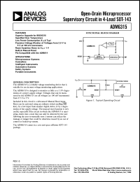 datasheet for ADM6315 by Analog Devices