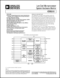 datasheet for ADM9240 by Analog Devices