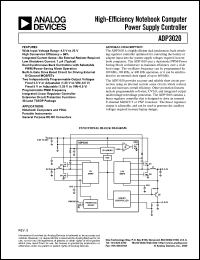 datasheet for ADP3020 by Analog Devices