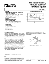 datasheet for ADP3330 by Analog Devices