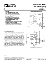 datasheet for ADP3410 by Analog Devices