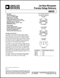 datasheet for ADR293 by Analog Devices