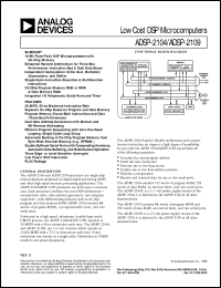 datasheet for ADSP-2104 by Analog Devices