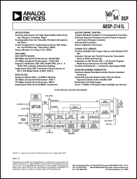 datasheet for ADSP-2141L by Analog Devices