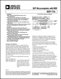 datasheet for ADSP-2161 by Analog Devices