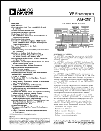 datasheet for ADSP-2181 by Analog Devices
