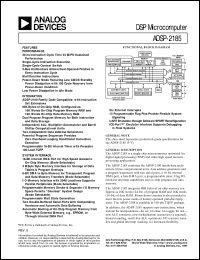 datasheet for ADSP-2185 by Analog Devices