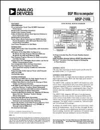 datasheet for ADSP-2186L by Analog Devices