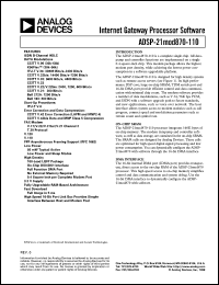 datasheet for ADSP-21MOD870 by Analog Devices
