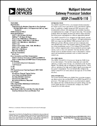 datasheet for ADSP-21MOD970 by Analog Devices