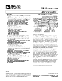 datasheet for ADSP-21msp58 by Analog Devices