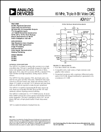datasheet for ADV101 by Analog Devices