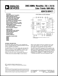 datasheet for ADV471 by Analog Devices