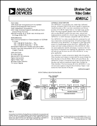 datasheet for ADV601LC by Analog Devices