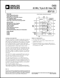 datasheet for ADV7120 by Analog Devices