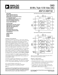 datasheet for ADV7122 by Analog Devices