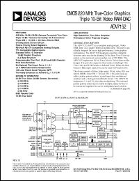 datasheet for ADV7152L by Analog Devices