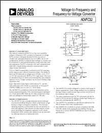 datasheet for ADVFC32 by Analog Devices