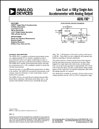 datasheet for ADXL190 by Analog Devices