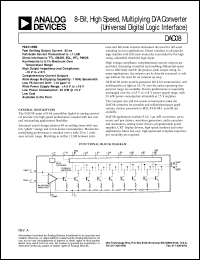 datasheet for DAC08 by Analog Devices